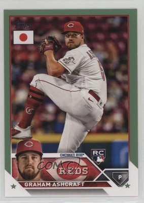 2023 Topps Japan Edition Jade Green 51/75 Graham Ashcraft #207 Rookie RC 0qc1