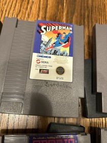 Lote de juegos Nintendo NES Tetris Bayou Superman Donkey Kong Mermaid Kickle Startup