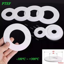 PTFE Sealing Washers Pad Seal Gasket High Temp/Oil/Solvent Resistance ID 6-400mm
