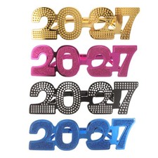 Colorful 2027 Party Glasses Reusable Pc New Year Photo Booth Decoration Eyewear