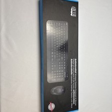 Adesso Antimicrobial Wireless Keyboard and Mouse Set WKB-1330CB New, sealed