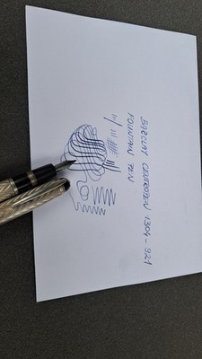 barclay centropen silver fountain pen