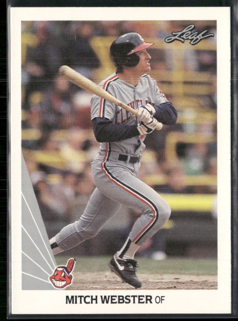 Mitch Webster 1990 Leaf #312 Cleveland Indians
