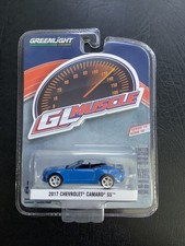 GREENLIGHT GL MUSCLE R18 2017 CHEVROLET CAMARO SS HYPER BLUE COVERTIBLE 1:64