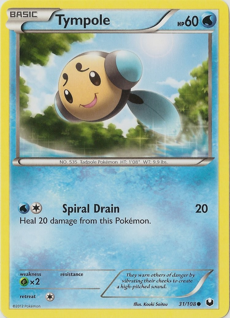 Tympole - 31/108 - Common NM, English Pokemon Dark Explorers