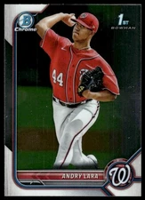 2022 Bowman #BCP-70 Andry Lara Chrome Prospects Washington Nationals