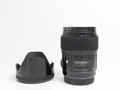 SIGMA 35 mm F/1.4 DG HSM Art 013 Canon EF Objektiv [Sehr gut+++++ mit Haube] ...