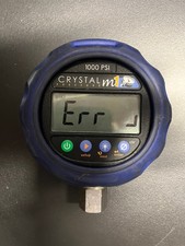 AMETEK CRYSTAL PRESSURE GAUGE M1 1000 PSI - FOR PARTS ONLY - ERORR / CRACKED