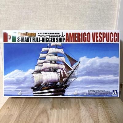 Aoshima Segelschiff Amerigo Vespucci Plastik Modellbausatz Maßstab 1:350 Japan