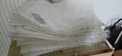 20 Tischläufer bestickt Häkelkante 50 x 150 cm Landhausstil Hossner Heimtex
