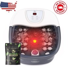 Foot Spa Bath Massager with Heat, Foot Bath with 22 Massage Rollers, Temperat...