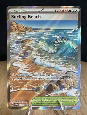 Surfing Beach 114/086 Pokémon  Chaos Rising Full Art NM