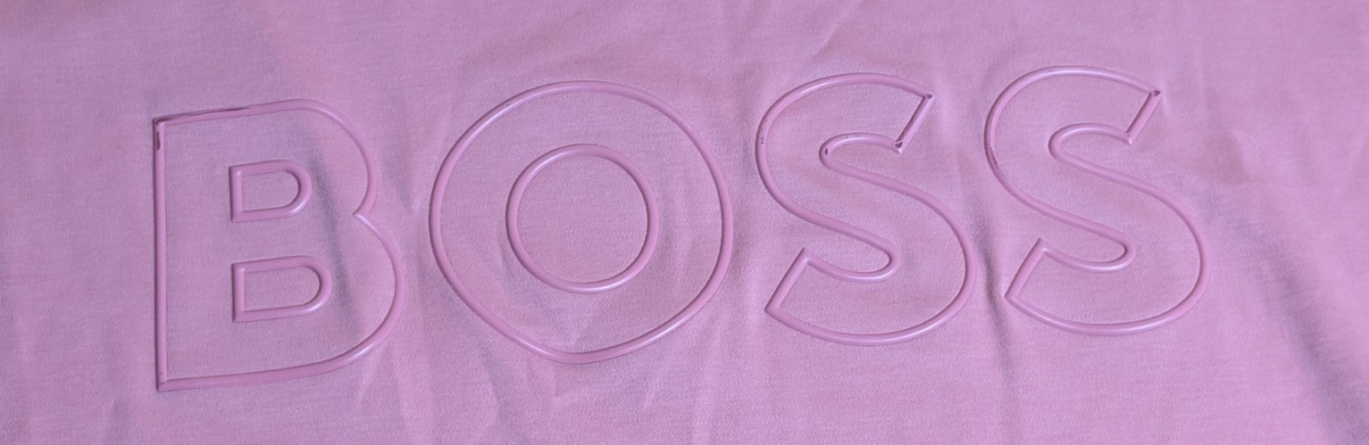 x2 Hugo Boss Pink/Green Spellout Short Sleeve T-Shirts - Mens Size XL thumbnail 5