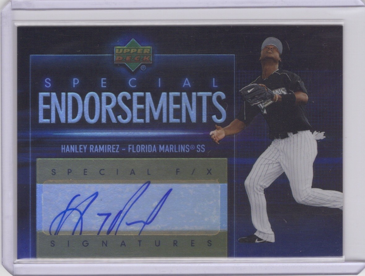 Hanley Ramirez 2006 Upper Deck Auto RC Special F/X  Special Endorsements #SE-HR