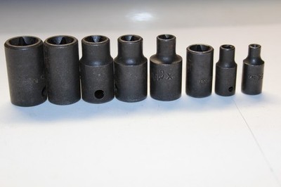 MAC TOOLS Torx Inverted Impact Socket Set 8pc 1/4'' & 3/8'' Drive USA E4-E16 USA