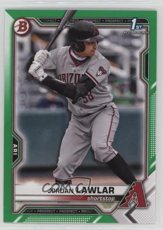 2021 Bowman Draft Green 39/99 Jordan Lawlar #BD-194 0z4u