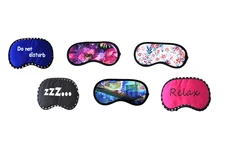3-Pack Satin Sleep Eye Masks – Soft Padded Travel Eye Cover, Assorted Prints