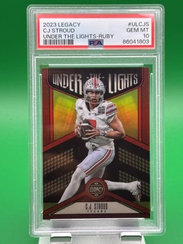 2023 CJ Stroud Under The Lights Ruby-  28/50 PSA 10 Rookie RC Texans Ohio state