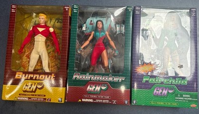 Gen 13 Action Figure 12  Comic Doll Poseable Lot Burnout Rainmaker Fairchild