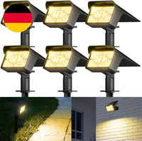 FLOWood Solarlampen FüR AußEn Garten, 3000K Warmweiß Solar Strahler 6 StüCk, 150
