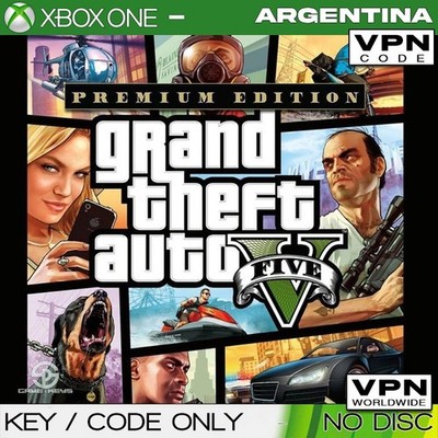 Grand Theft Auto V: Premium Edition GTA 5 - Xbox One Key (CODE) ARGENTINA  VPN
