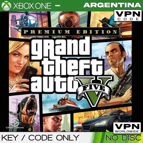 Grand Theft Auto V: Premium Edition GTA 5 - Xbox One Key (CODE) ARGENTINA ☑VPN