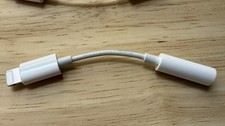 Apple Lightning to 3.5mm Headphone Jack Adapter Genuine iPhone Audio Dongle