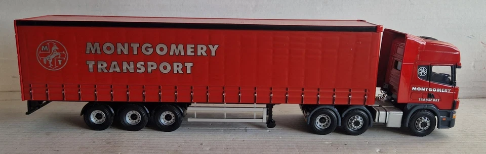 Corgi 1/50 - CC12916 - Scania R semi Tautliner Montgomery transport - Photo 4/4