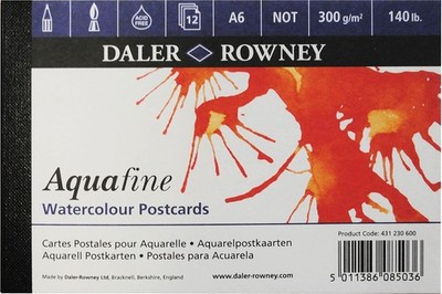 Daler Rowney Aquafine strukturierter Wasserfarben-Block in Postkartengröße, 300