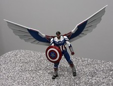 CAPTAIN AMERICA Sam Wilson 6 Marvel Legends Complete FLIGHT GEAR BAF