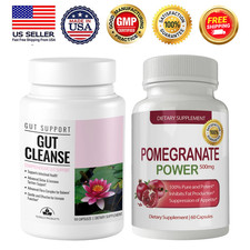 Gut Support Intestinal Supplement Pomegranate Extract Weight Management 60 Caps