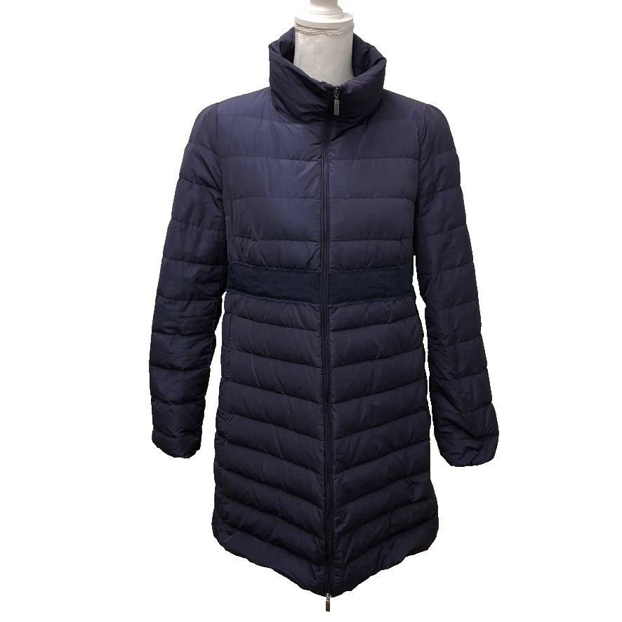 Moncler — Moncler Sologne Giubbotto Puffer Coat Womens 4 Purple Mid Length Gorpcore