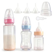 Pet Feeding Bottle Set,Puppy Kitten Nursing Bottle Anti-Choking Feeder-5.07oz/4.
