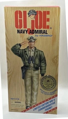 GI Joe Limited Edition 12" WWII Navy Admiral Figure New Hasbro 1996