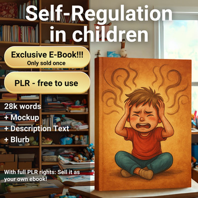 Self-Regulation in children 28k words Exclusive PLR E-Book - sold only once