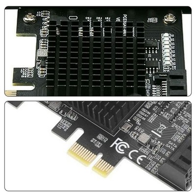 8-Port SATA 3.0 PCI Express Expansion Card PCI-E Controller 6G Adapter for HDDkJ