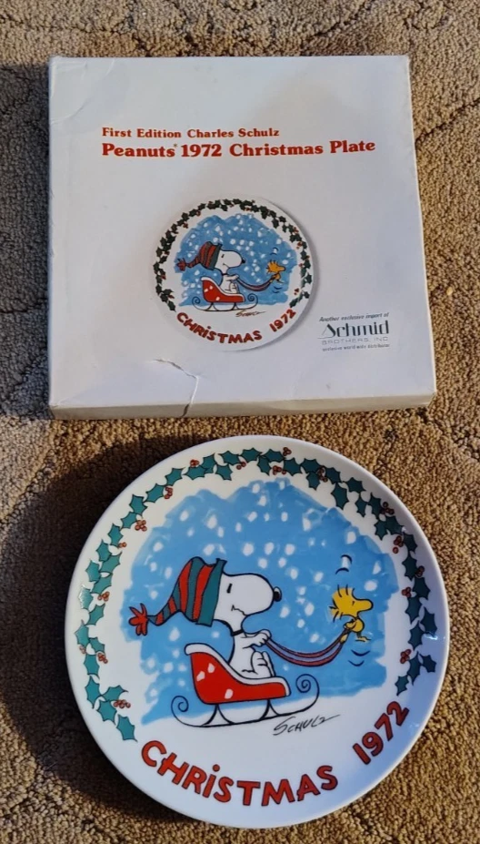 Peanuts Christmas Plate Items for sale | eBay