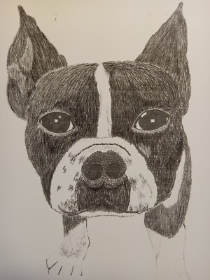 'Lilly' Handcrafted Pen and Ink Art Print