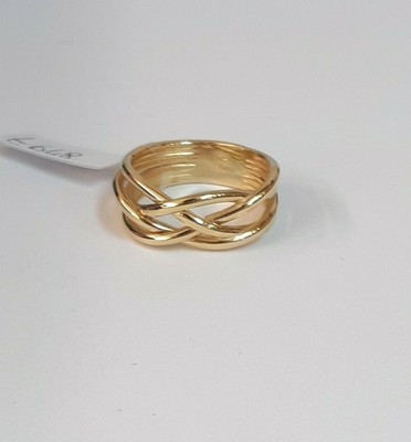 CASSIECA 3 Pz Anelli a Cupola Grossi per Donne Uomini Aperto di Spessore Contorto Sigillo Accatastamento Anelli a Fascia di Moda Minimalista Dichiarazione Squillare Oro Anelli Taglia 12-22