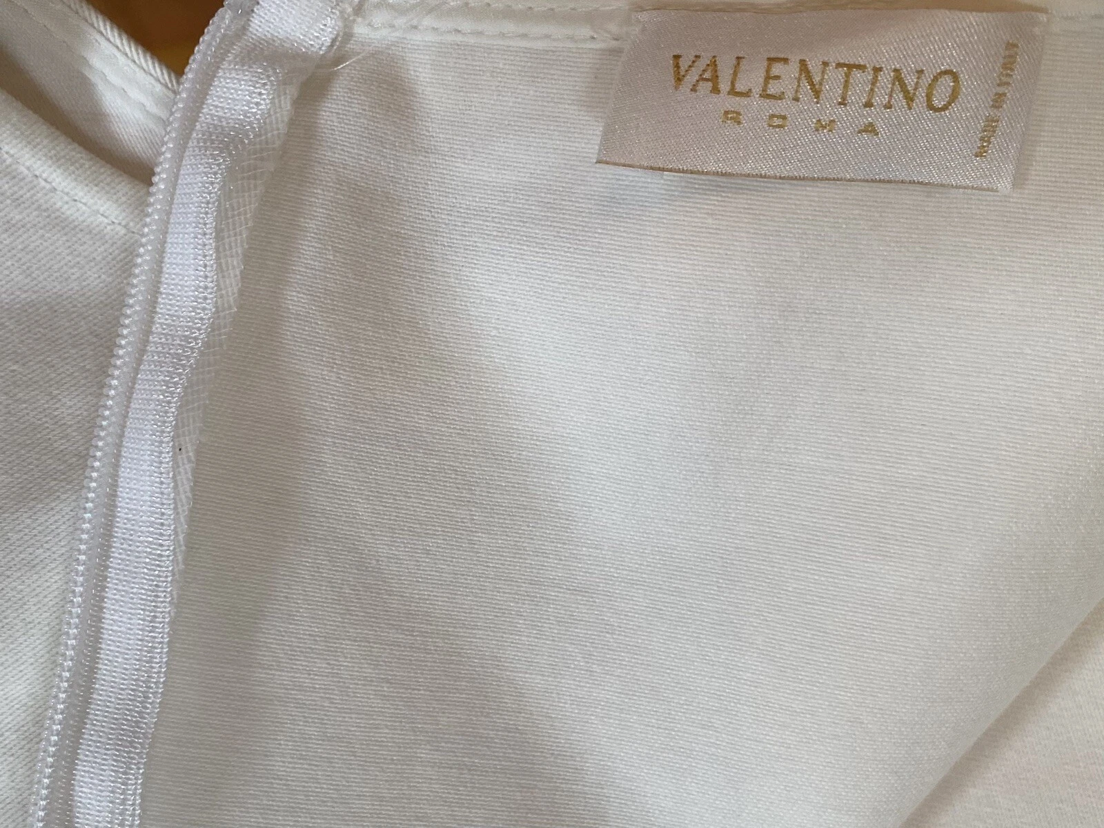 Valentino abito bianco splendido pizzo classico US 12 48