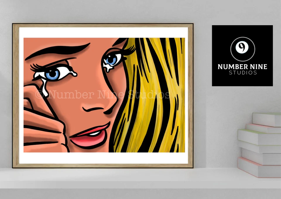 Pinup/Pop model Blonde Edition Art Artwork Print A3 signed, limited 500 prints - Image 3 of 4
