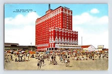 Postcard New Jersey Atlantic City NJ Ritz Carlton Hotel 1940s Unposted Linen