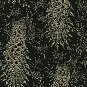 Gratuit Images Pandore Paon Papier Peint Exotique Metallique Noir Dore Rasch le plus cool par