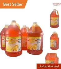 Effortless Pour 1 Gallon Butter Burst Popcorn Oil - 4 Pack for Perfect Popcorn