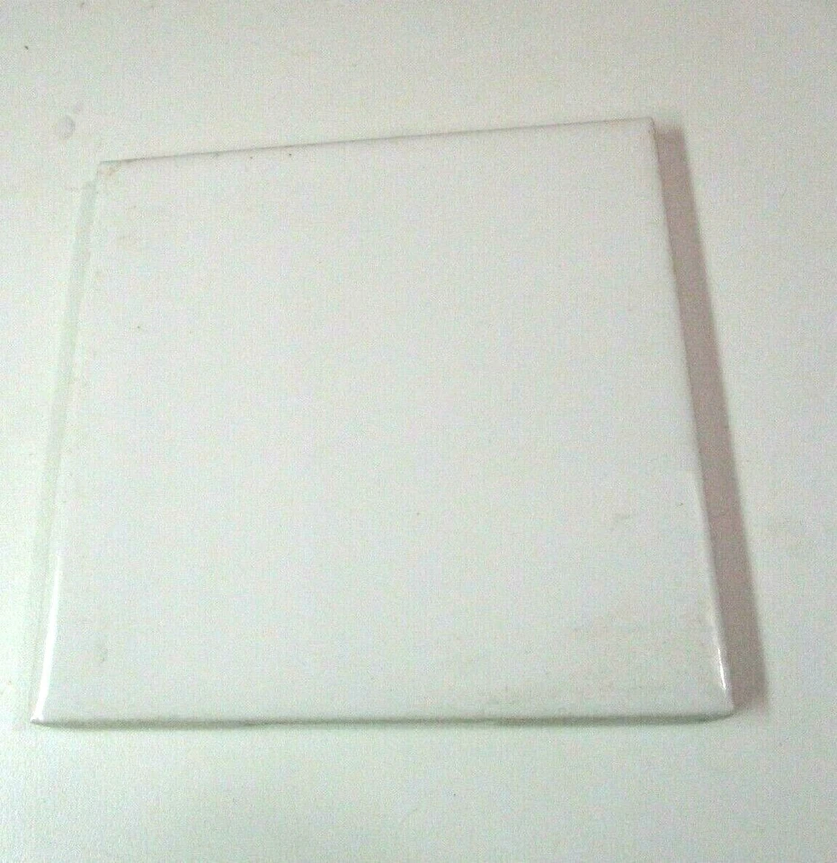 1 Azulejo de Pared Cerámica EE. UU. 724764 066002 Brillo 4-1/4" Cuadrado Blancanieves De Colección Foto 4 de 4