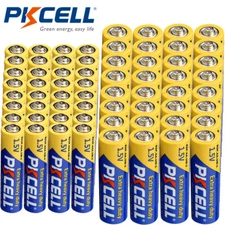 (Combo 100pcs) AA AAA Batteries Extra Heavy Duty 1.5V PC2400 E92 E91 Zinc-carbon