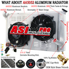 For 73-76 Chevy Corvette Stingray C3 5.7/7.4L Radiator 3-Row+Shroud+Electric Fan