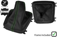 GR?N FADEN LEDER HANDBUCH SCHALTSACK+KUNSTSTOFFRAHME F?R VOLVO XC90 2002-2014