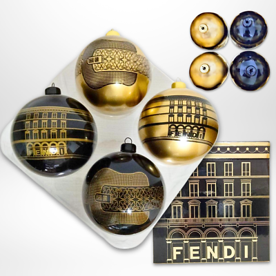 FENDI オーナメント 4個セット　クリスマス　アンティーク FENDI オーナメント 4個セットクリスマスアンティーク