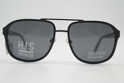 Sonnenbrille HIS HS149 Schwarz Grau Bronze Oval sunglasses Brille Neu